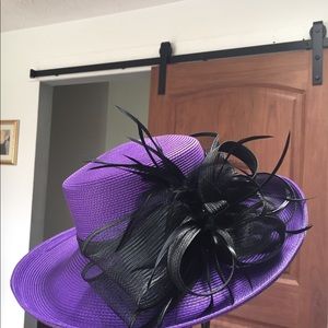 Purple Hat adjustable to fit !
